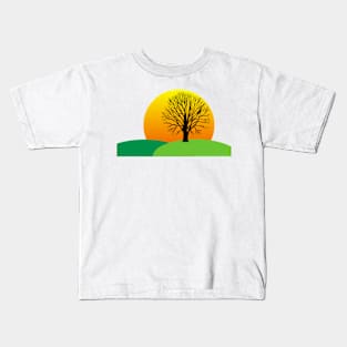 Sunset landscape Kids T-Shirt